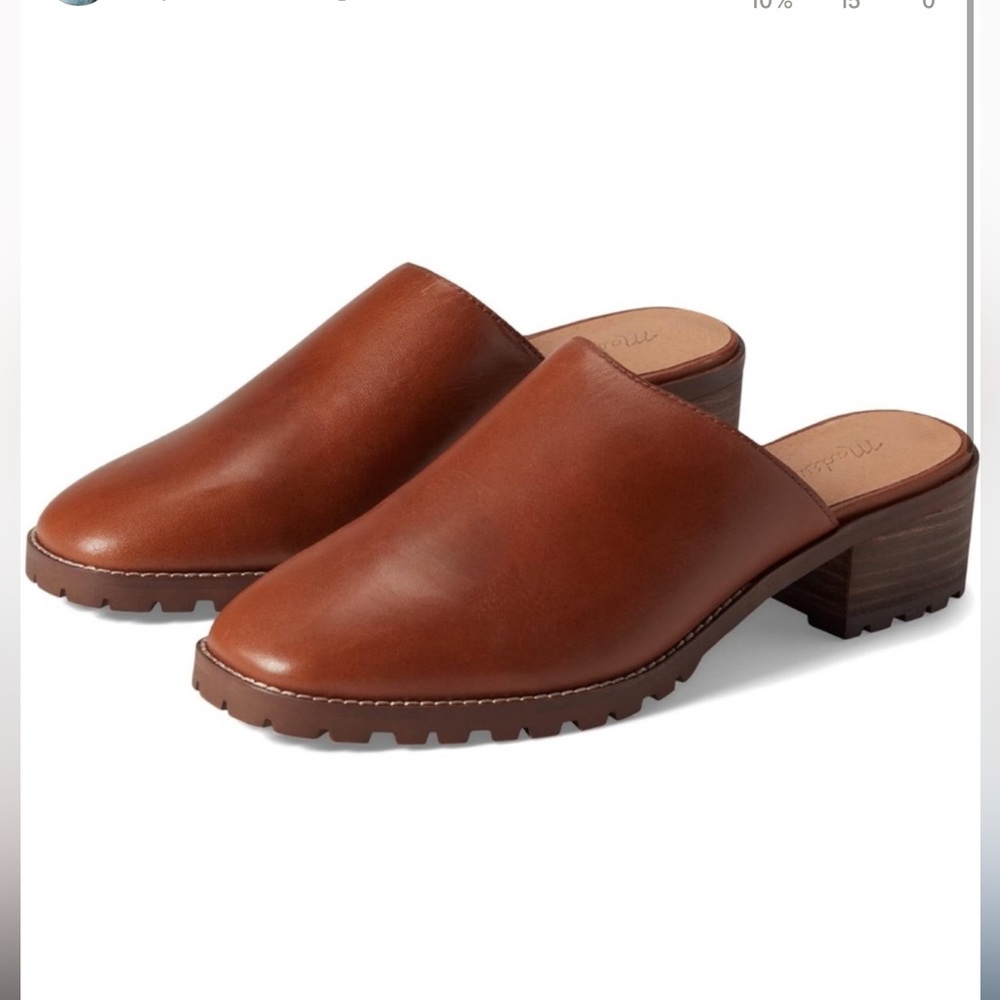Madewell Mindy lugsole mule women’s 7 dried maple